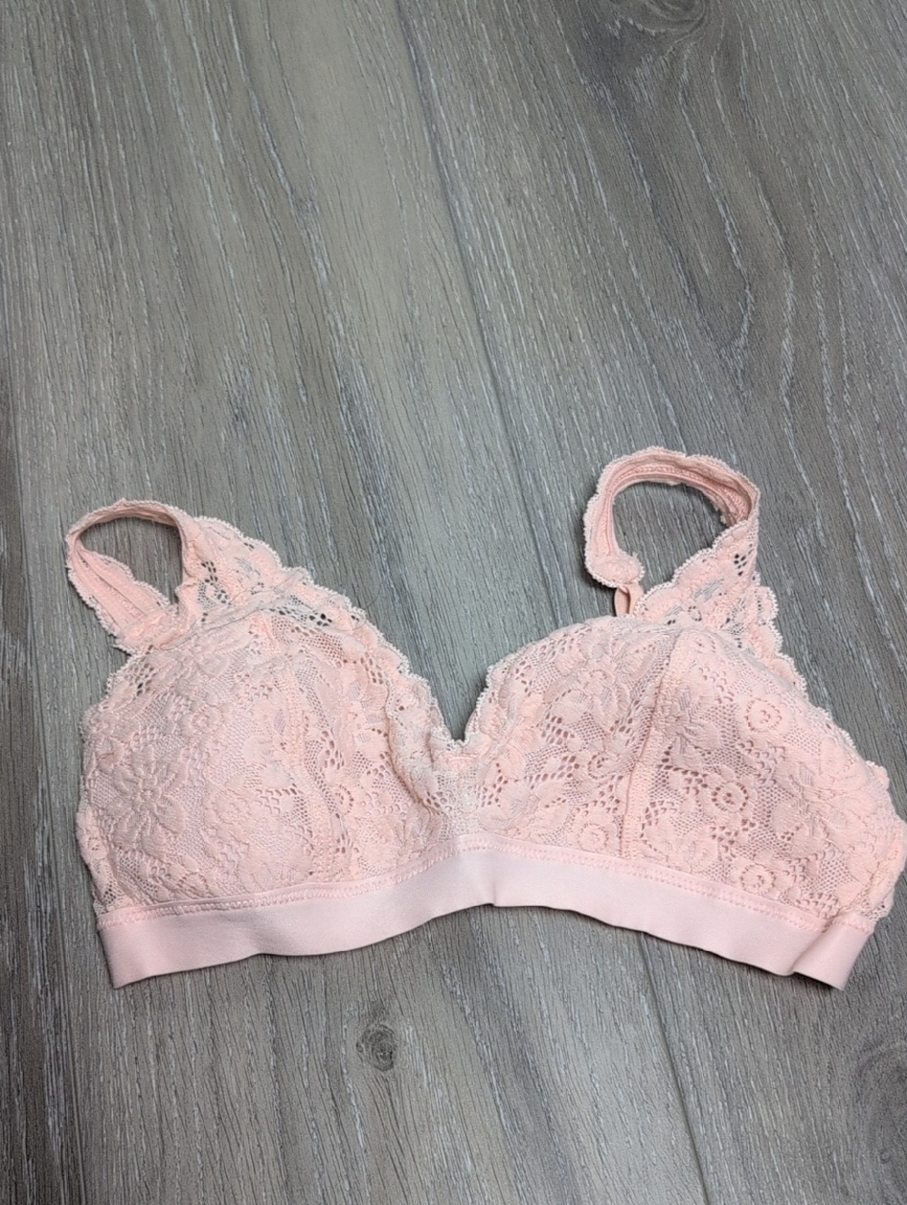 aerie Pink Lace Wireless Bralette